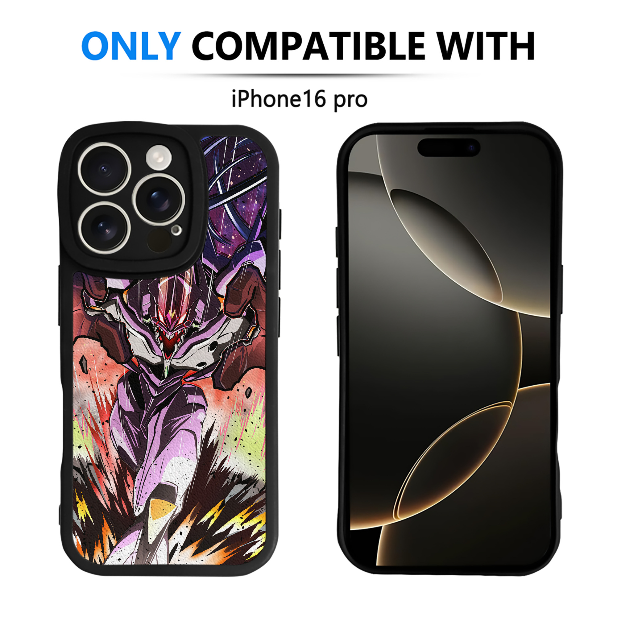 （画像用） EVA 新世紀エヴァンゲリオン 【iPhone 16シリーズ対応】シリコンスマホケース（レザー調） 材質：シリコン